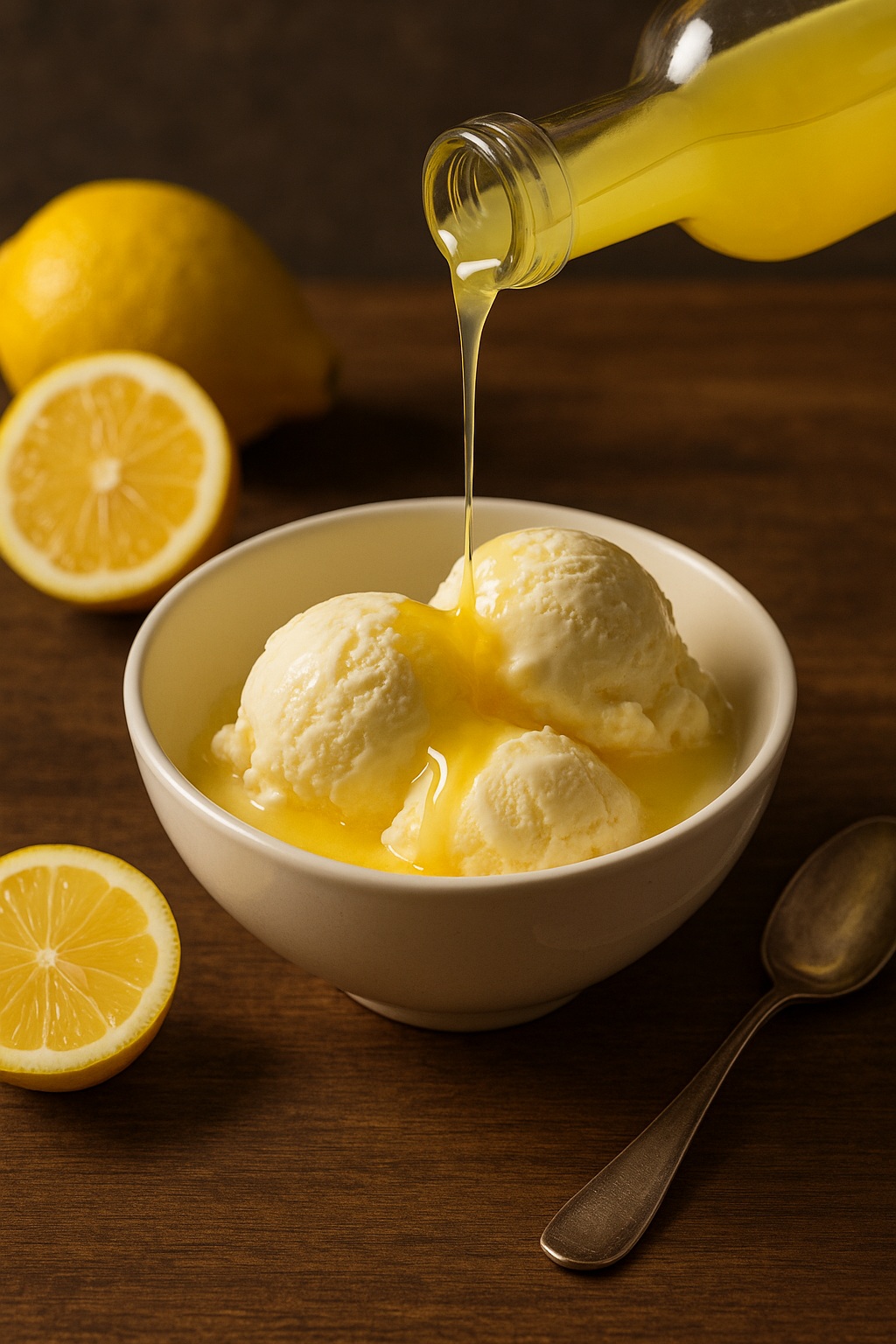 Limoncello and Ice cream