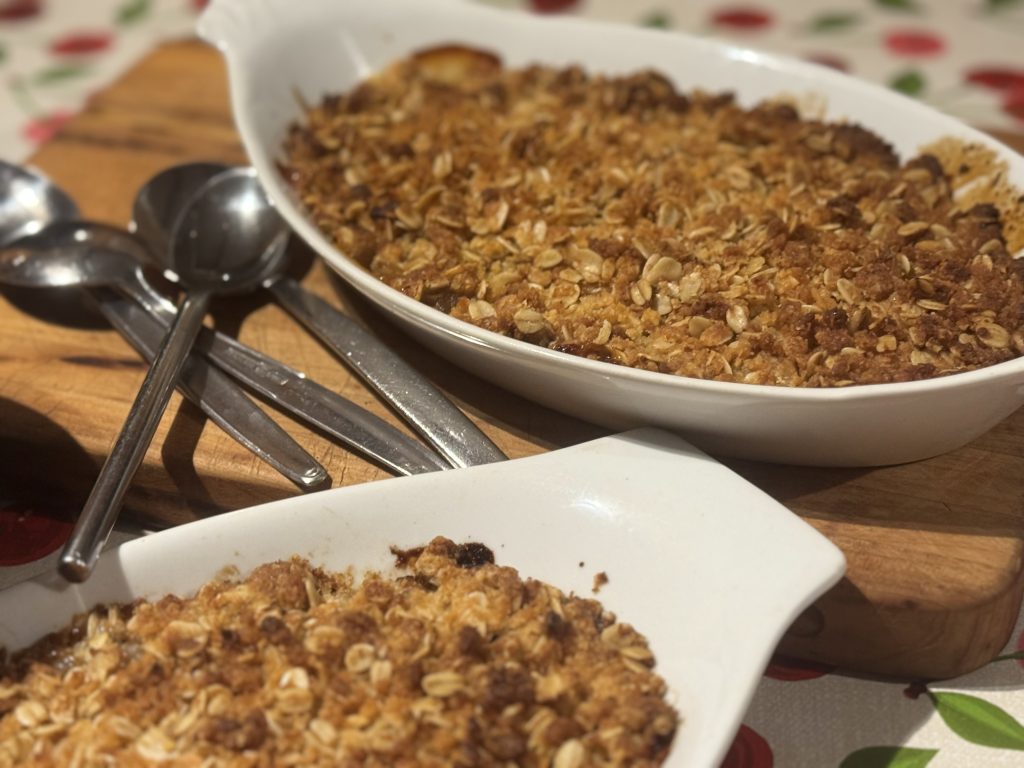 Apple and Feijoa Crumble